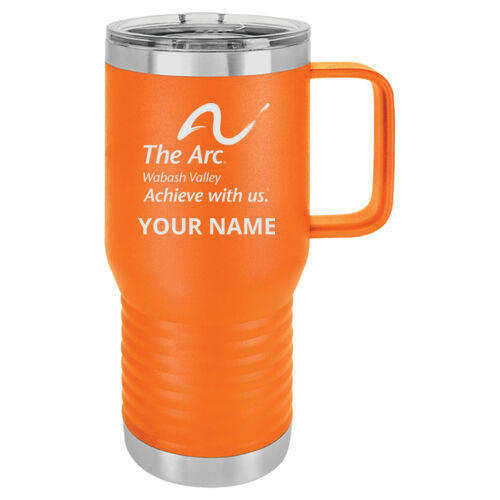 The Arc of the Wabash Valley Design TAE4 Engraved on a Polar Camel® - 20 oz.Travel Mug Vacuum Insulated with Slider Lid Thumbnail