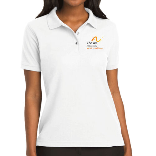 The Arc of the Wabash Valley (Left Chest) Design TA5 on a Port & Company® - Women's Silk Touch Polo Thumbnail