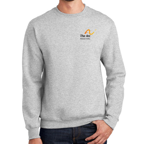 The Arc of the Wabash Valley (Front & Back) Design TA3 on a Port & Company® - Essential Fleece Crewneck Sweatshirt Thumbnail