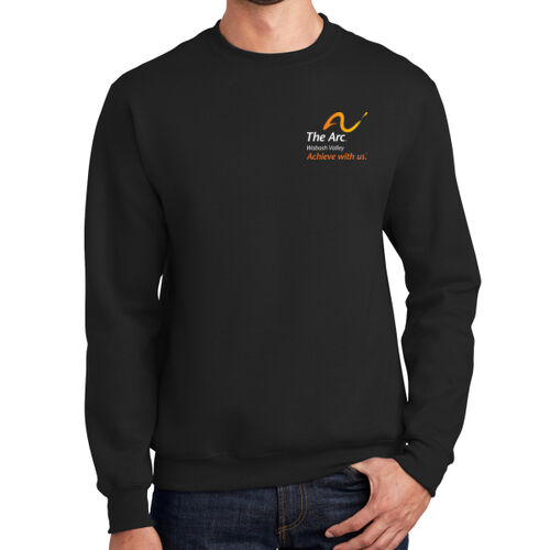  Arc of the Wabash Valley (Front & Back) Design TA4 on a Port & Company® - Essential Fleece Crewneck Sweatshirt Thumbnail